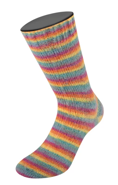 Lana Grossa Cosy Socks Multi Stripes